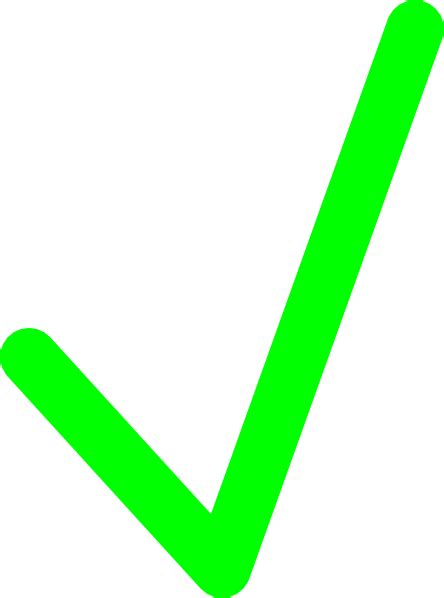 Green Tick Mark - Signifying Completeness and Success