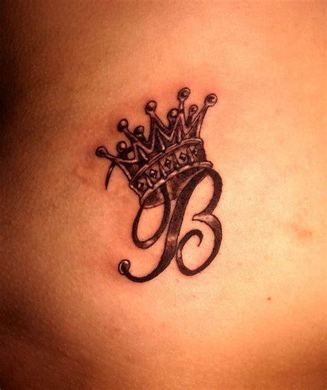 Letter b and crown tattoo - Tattooimages.biz