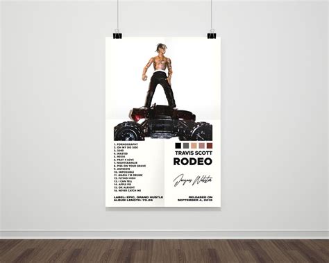 Travis Scott Poster Travis Scott Rodeo Poster Rodeo Album - Etsy