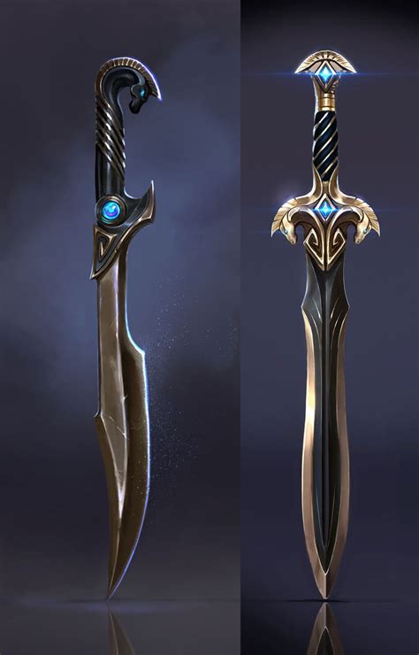 Weapon Designs Art - Immortals Fenyx Rising Art Gallery Ninja Weapons, Anime Weapons, Sci Fi ...
