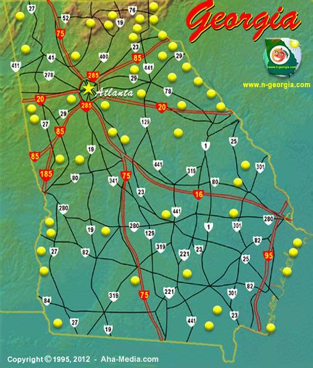 State Parks In Georgia Map - Ricky Christal