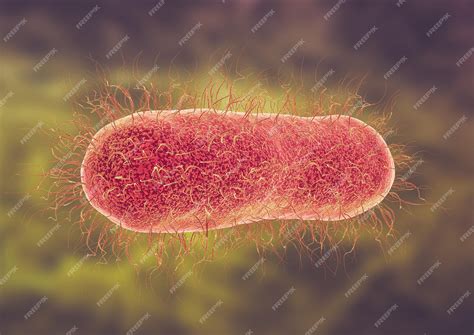 Premium Photo | Microscopic view of salmonella enterica serotype typhi ...