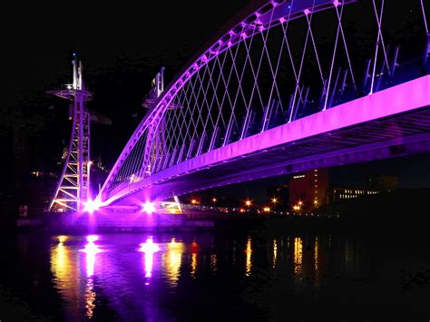 Salford Quays, The Lowry Bridge © David Dixon :: Geograph Britain and ...