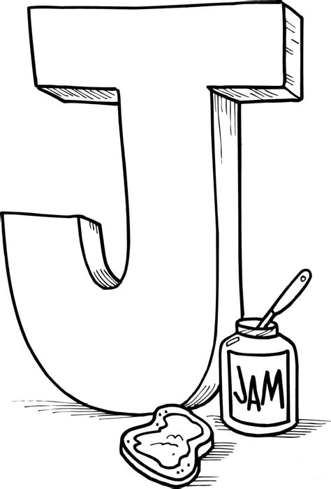 Letter Jj Coloring Pages