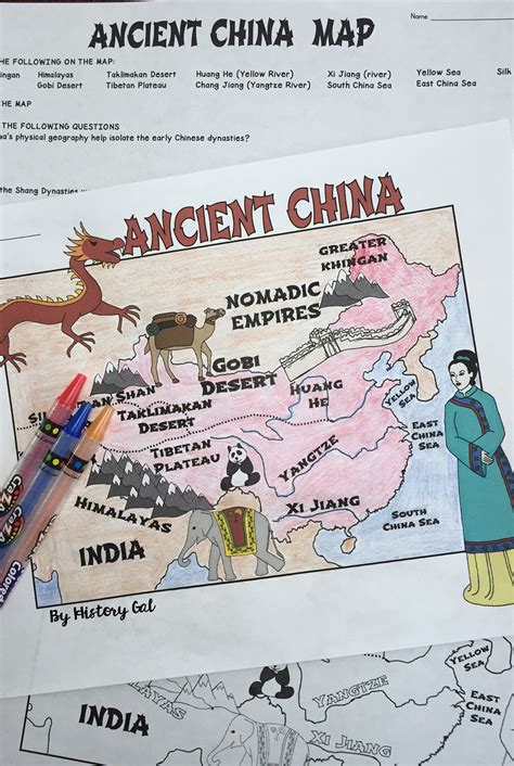 Ancient China Map Activity Lesson (Print and Digital Resource ...