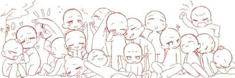 Image result for group chibi poses reference | Drawings of friends, Art ...