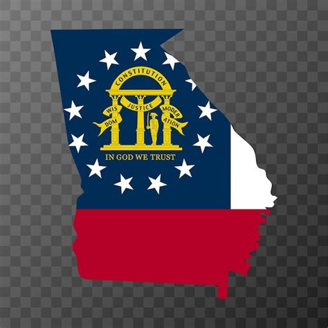 Premium Vector | Georgia state flag vector illustration