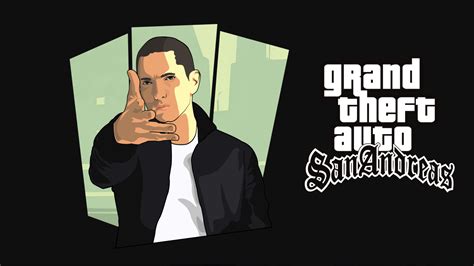 1280x720 Resolution Eminem GTA San Andreas Art 720P Wallpaper ...