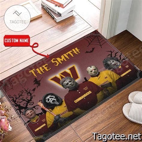 Washington Commanders NFL Halloween Doormat - Tagotee