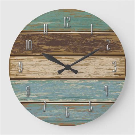 Driftwood Wall Clock | Zazzle