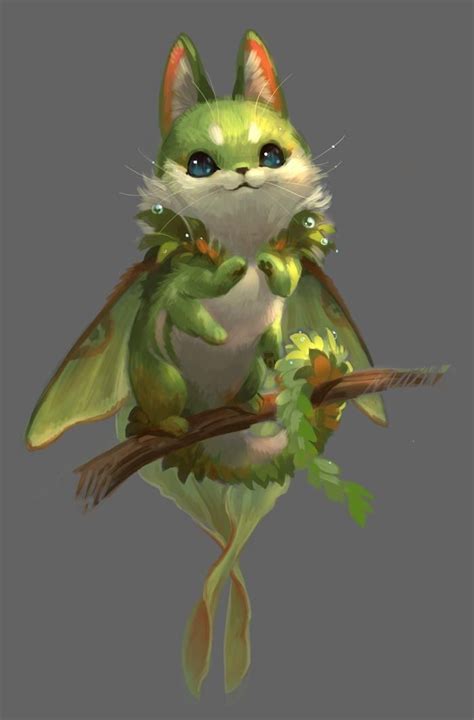 Pin by Странная Яойщица on Картинки | Fantasy creatures art, Cute fantasy creatures, Creature ...