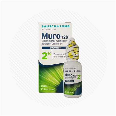 Muro 128 Eye Drops, Temporary Relief for Corneal Edema, 2% Solution, 0