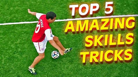 TOP 5 Insane Football Soccer Skills To Learn Tutorial - YouTube