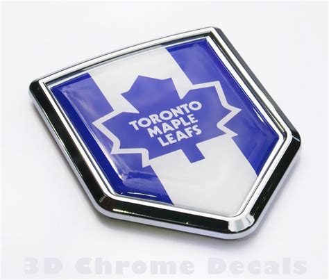 Canada Toronto Maple Leafs NHL Flag Crest Car Chrome Emblem Decal - Pro ...