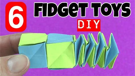 NEW! 6 EASY DIY FIDGET TOYS - DIY TOYS FOR KIDS TO MAKE USING HOUSEHOLD ...