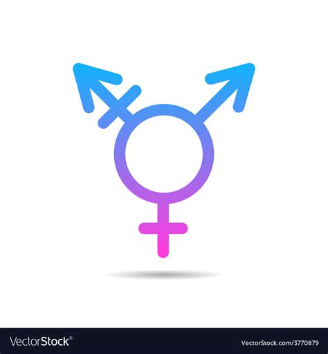 Transgender symbol icon Royalty Free Vector Image