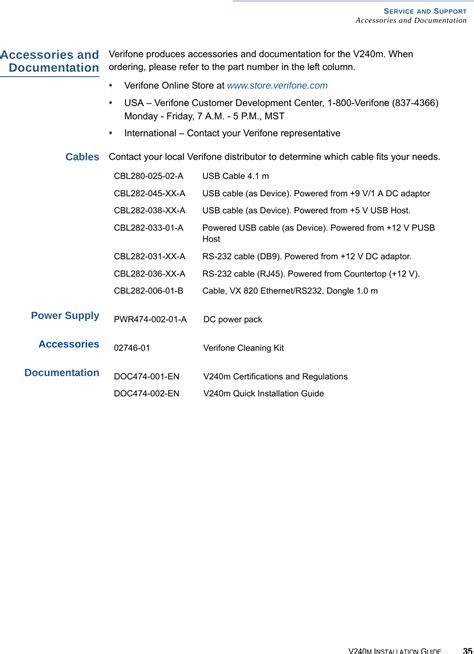 Verifone V240MPLUS Point of Sales Terminal User Manual