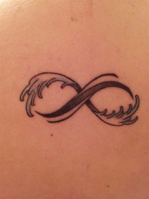 Ocean wave infinity tattoo | Waves tattoo, Surf tattoo, Trendy tattoos