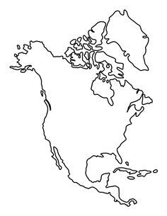 North America Coloring Page | Free North America Online Coloring | America map, America map art ...