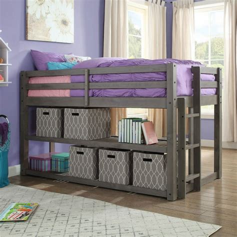 Better Homes & Gardens Greer Twin Loft Storage Bed, Multiple Finishes - Walmart.com - Walmart.com