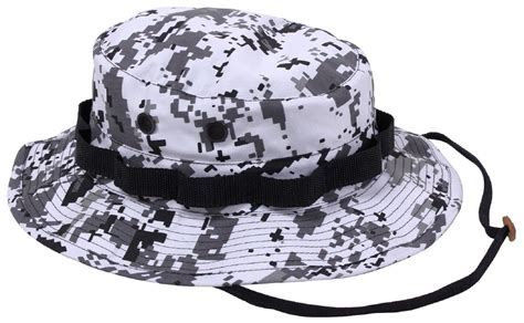 City Digital Camouflage Boonie Hat - Black & White Camo Bucket Hats w – Grunt Force