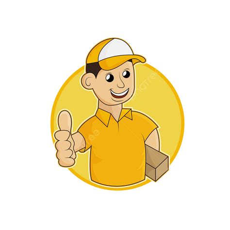 Courier Delivery Logo Vector Design Images, Courier Logo, Courier, Person, Logo PNG Image For ...