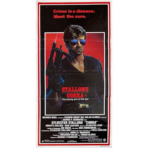 COBRA Australian Movie Poster - 13x30 in. - 1986