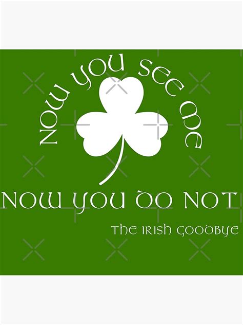 "The Irish Goodbye T-shirt" Poster for Sale by tsiby | Redbubble