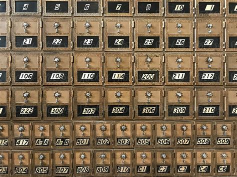 "Close Up Of Vintage Post Office Mailboxes" by Stocksy Contributor ...