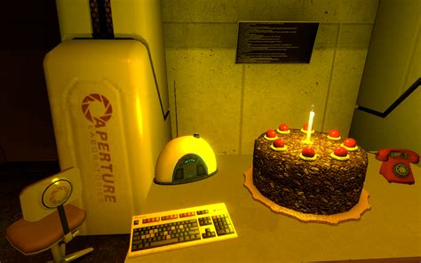 Portal cake wallpaper by PepperFox23 on DeviantArt