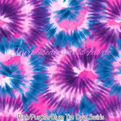 Pink/Purple/Blue Tie Dye – Purpleseamstress Fabric