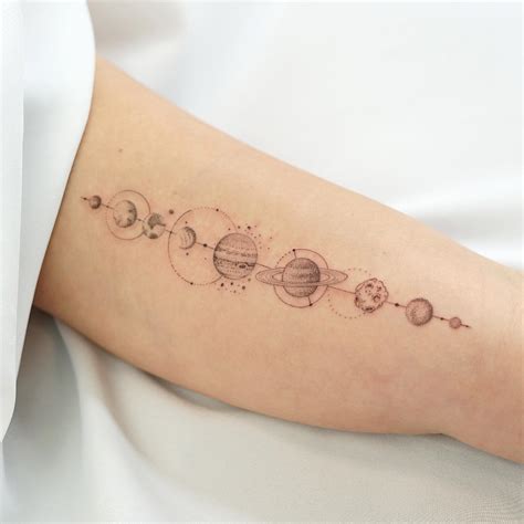 Solar System Planets Tattoo