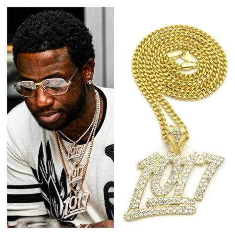 GUCCI MANE LAFLARE 1017 PENDANT CUBAN LINK CHAIN #1017 #guccimane | Cuban link chain necklaces ...