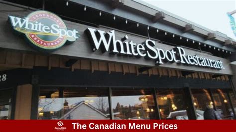 Explore Latest White Spot Menu Prices in Canada - 2024