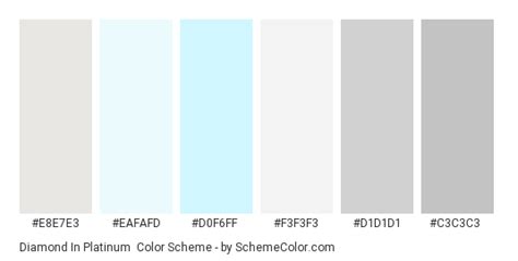 Diamond In Platinum Color Scheme » Light Blue » SchemeColor.com