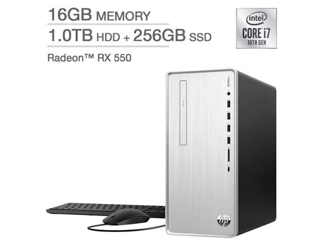 HP Pavilion Desktop - 10th Gen Intel Core i7-10700F - Radeon RX 550 TP01-1137c PC Computer 16GB ...