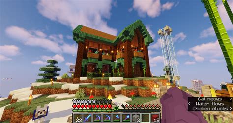 Upgrading my Survival House after 3 months. Never would've thought of using Dark Prismarine as ...