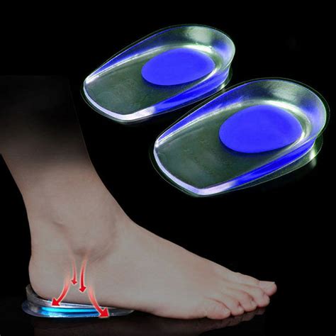 1 Pair Heel Cup Plantar Fasciitis Shoe Inserts Silicone Feet Heel ...