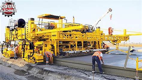 World Amazing Modern road construction machines Concrete Paving Machine | Creative Machinery ...