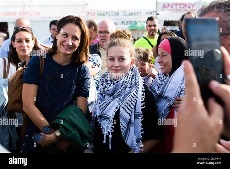 Palestinian teenager Ahed Tamimi and her family during the fete de l ...