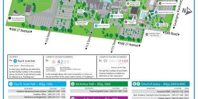 Miami Dade north campus map - Miami Dade college north campus map (Florida - USA)