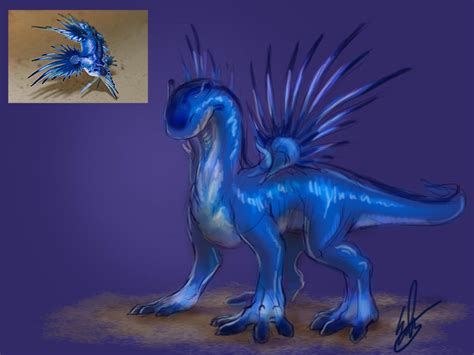 Blue Sea Slug Dragon Concept by DerOjor on DeviantArt