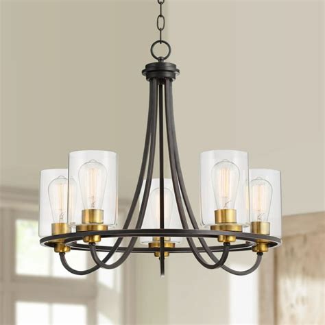 Possini Euro Design Oil Rubbed Bronze Chandelier 23" Wide Modern ...