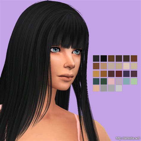 Sims 4 Hairs ~ Simista: Hair retextured