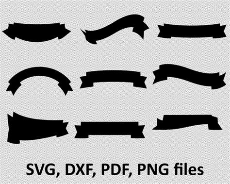 Banner SVG / Banner DXF / Banner silhouette Clipart/ Svg | Etsy