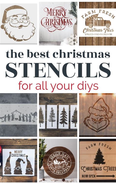 the best christmas stencils for making christmas signs from wood to ...