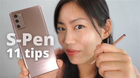 SAMSUNG GALAXY NOTE 20 S PEN - 11 TOP NEW Tips - YouTube