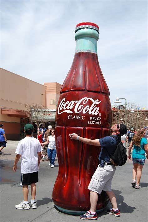 K and J at play: Darren and the huge coke bottle