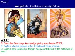 Weltpolitik Kaiser Wilhelm's Foreign Policy Origins of WW1 | Teaching Resources