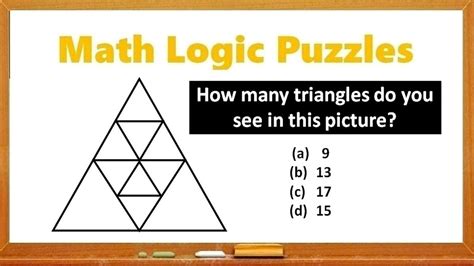 Math Riddles: How Many Triangles Do You See In This Picture?